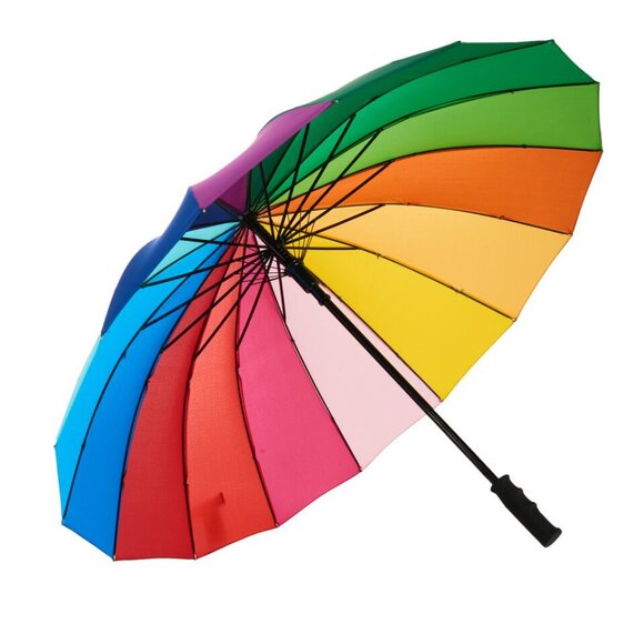 Variety To Go® 16K Large Windproof Rainbow Umbrella (Straight Handle) - Picture 2 of 7